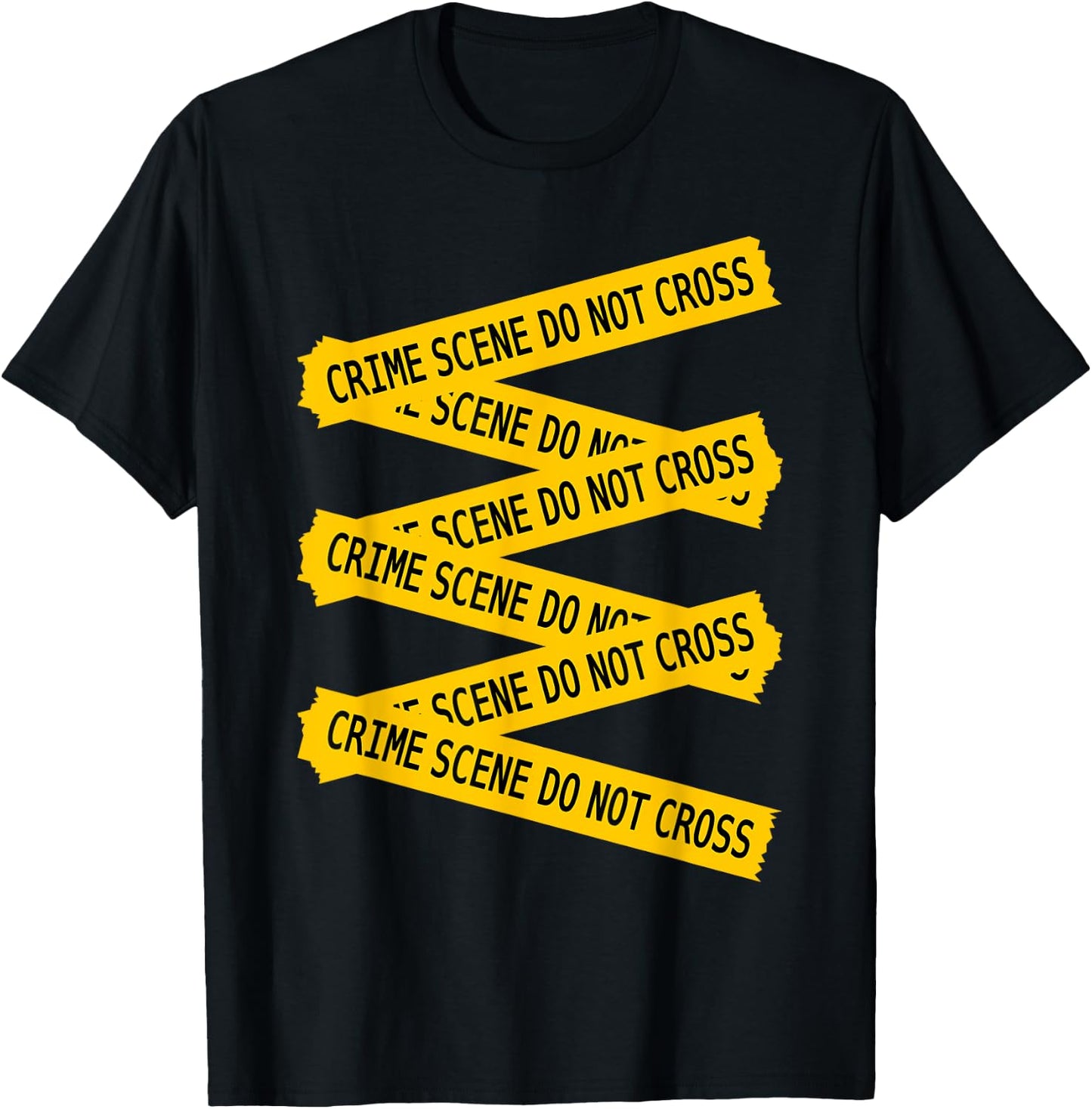 Forensic Science Crime Scene Do Not Cross Forensics T-Shirt - T-Shirt | Black
