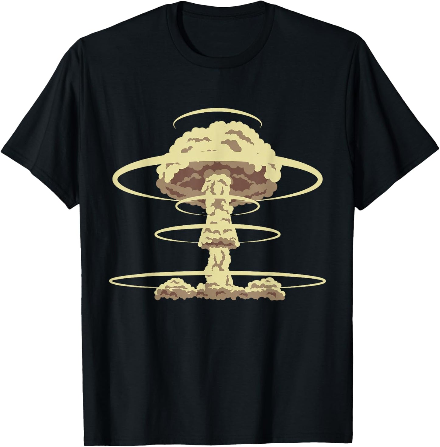 Nuclear Bomb Explosion Atomic Bomb Mushroom Cloud Power T-Shirt - T-Shirt | Black