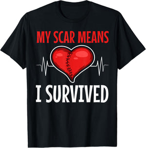 Open Heart Surgery Coronary Bypass Artery Stent Patients T-Shirt - T-Shirt | Black