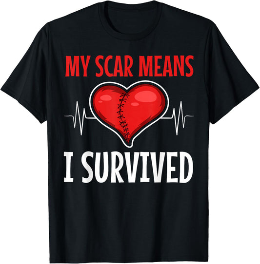 Open Heart Surgery Coronary Bypass Artery Stent Patients T-Shirt - T-Shirt | Black