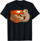 Pancakes Waffle Sloth Love Breakfast Flapjack Hotcake Food T-Shirt - T-Shirt | Black