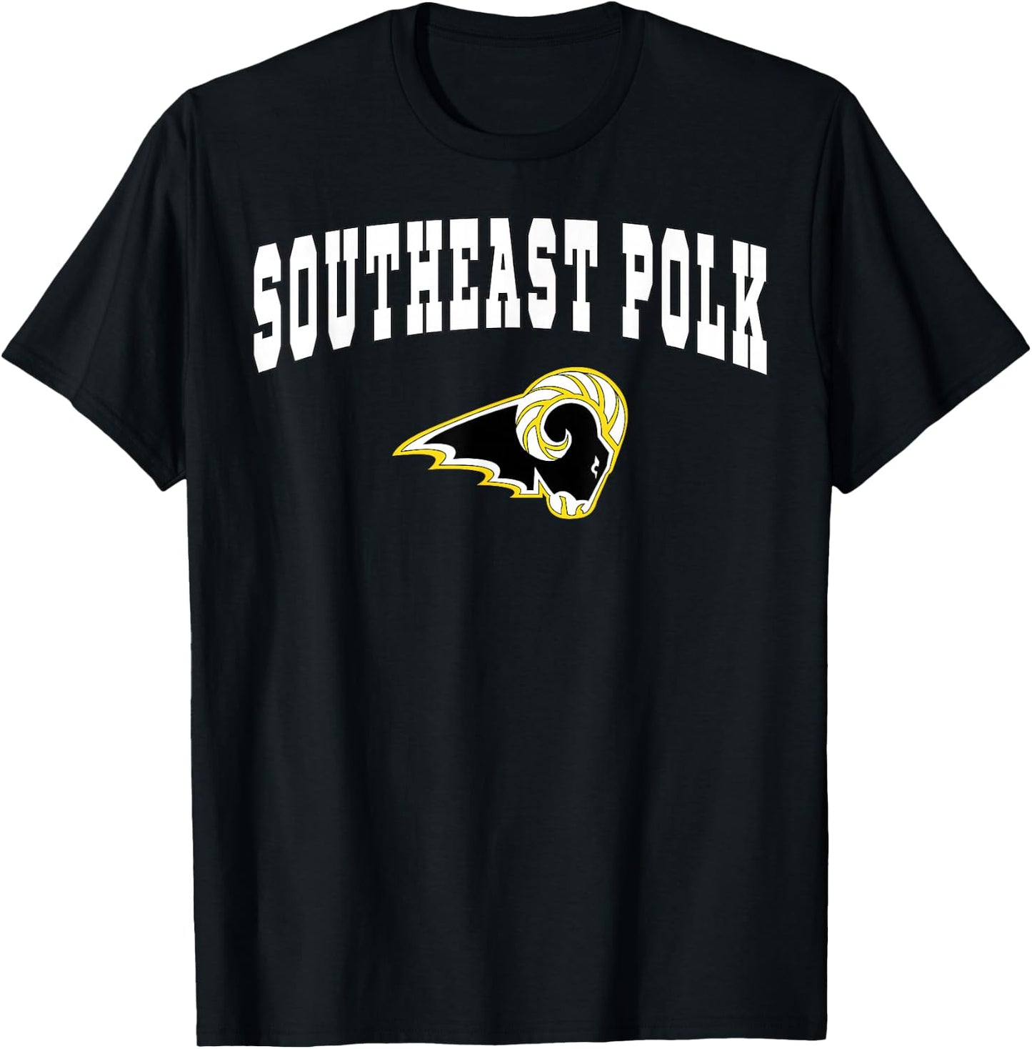 Southeast Polk High School Rams C2 T-Shirt - T-Shirt | Black