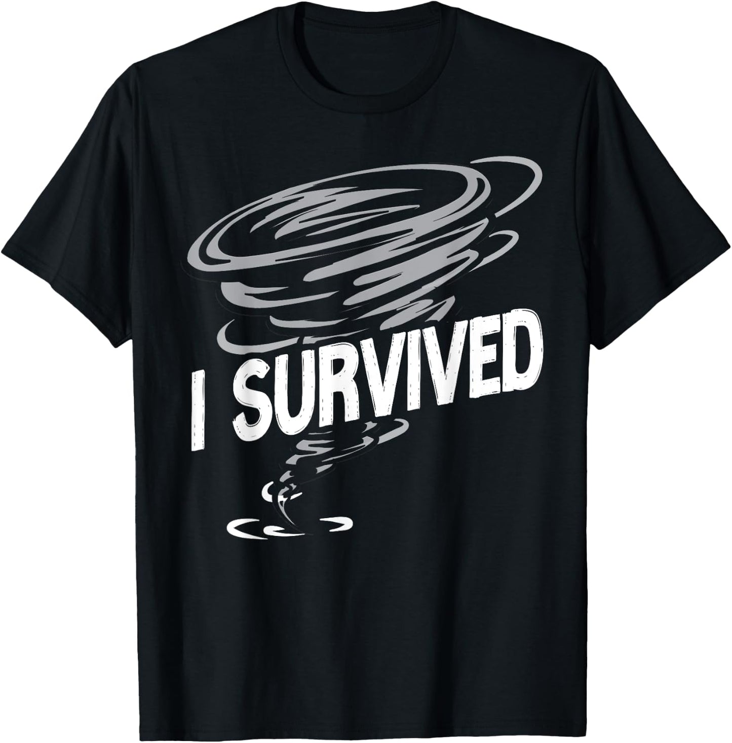 Storm Chaser Hurricane Meteorology Tornado I Survived T-Shirt - T-Shirt | Black