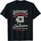 Warning my dad is a crazy electrician and I'm not afraid to T-Shirt - T-Shirt | Black