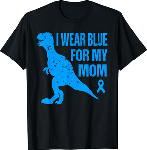 I Wear Blue For My Mom Diabetes Awareness Toddler Son Boys T-Shirt - T-Shirt | Black