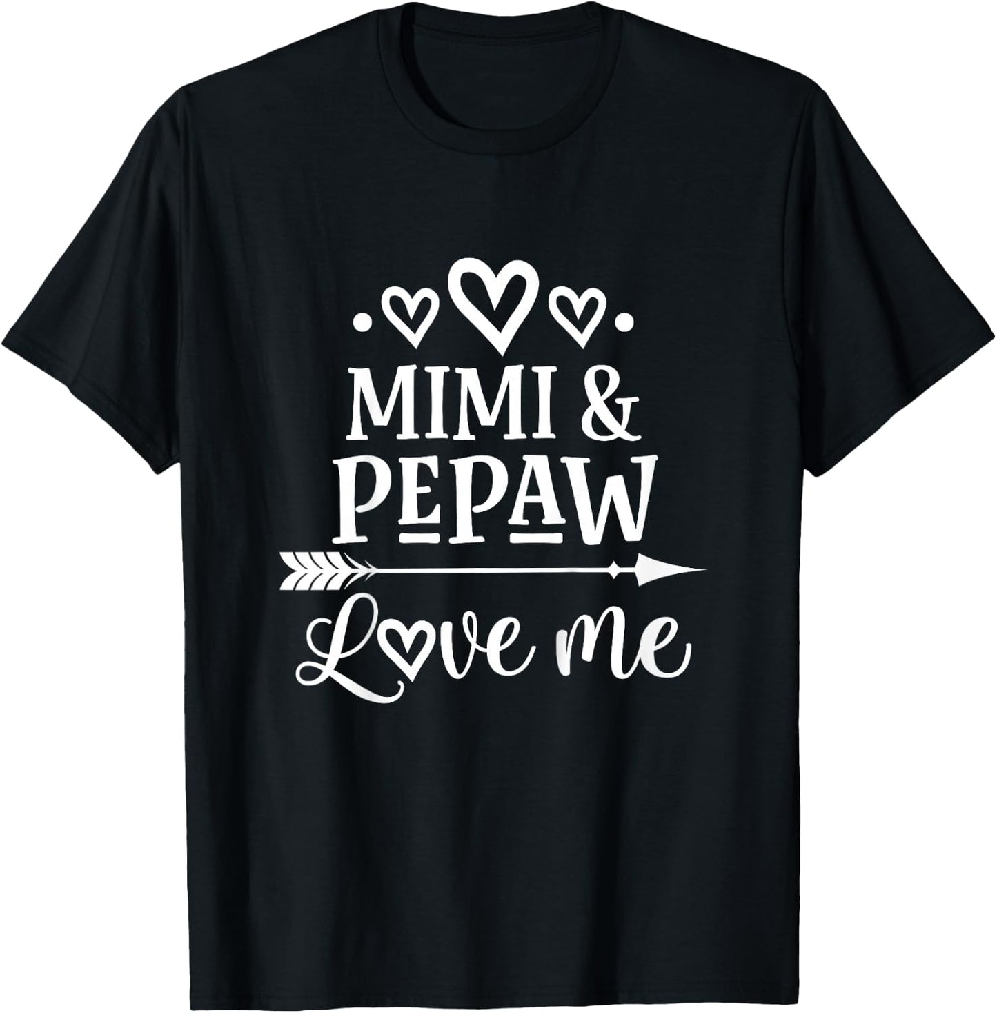 Mimi and Pepaw Love Me Granddaughter T-Shirt - T-Shirt | Black