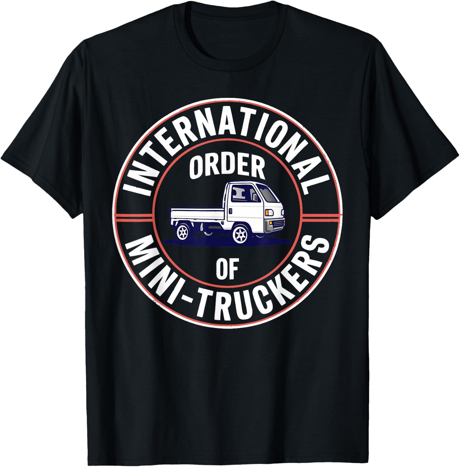 Mini Truckers Driver Kei Japanese Truck T-Shirt - T-Shirt | Black