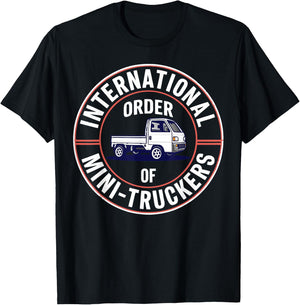 Mini Truckers Driver Kei Japanese Truck T-Shirt - T-Shirt | Black