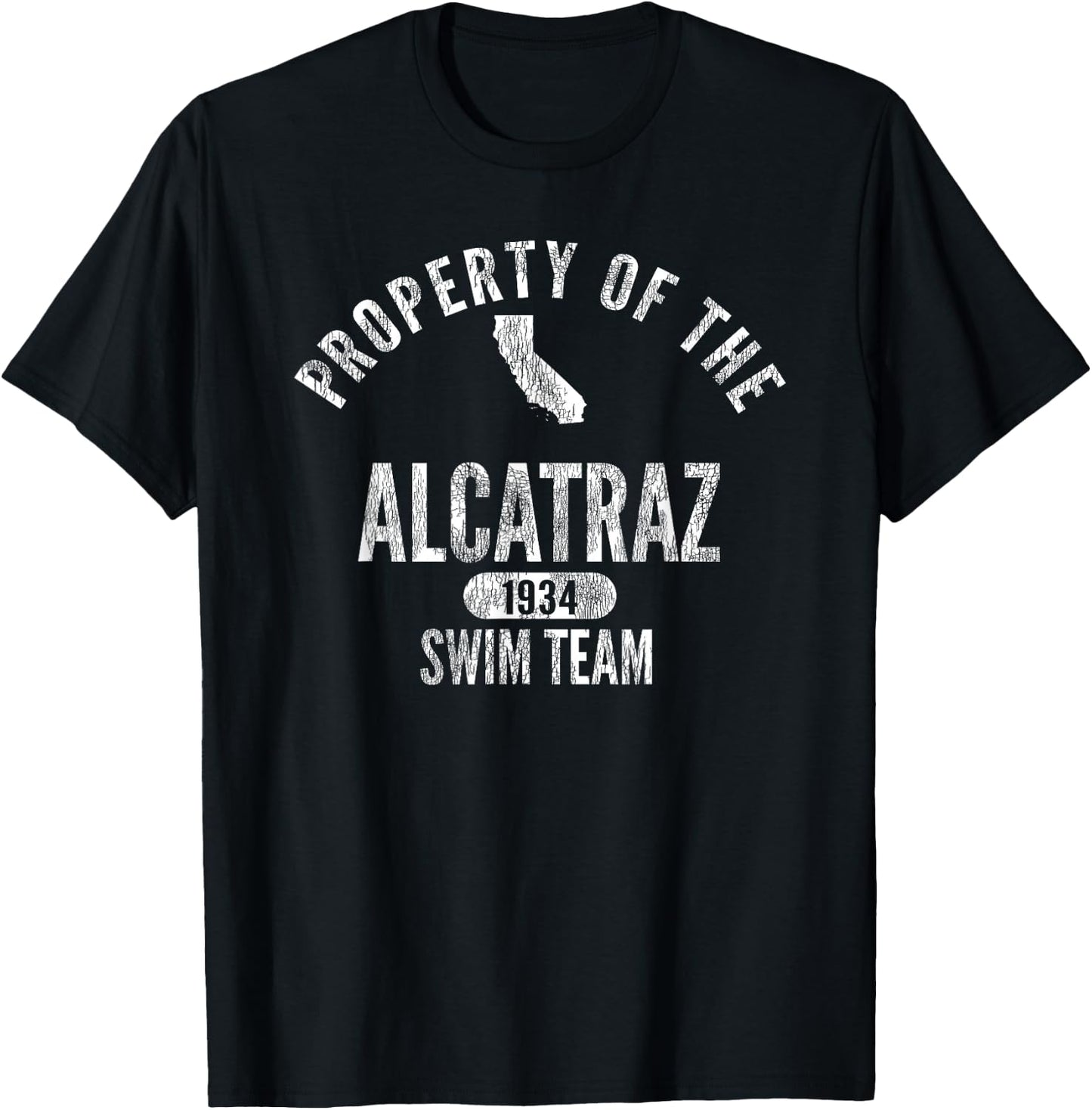Alcatraz Swim Team T-Shirt - T-Shirt | Black