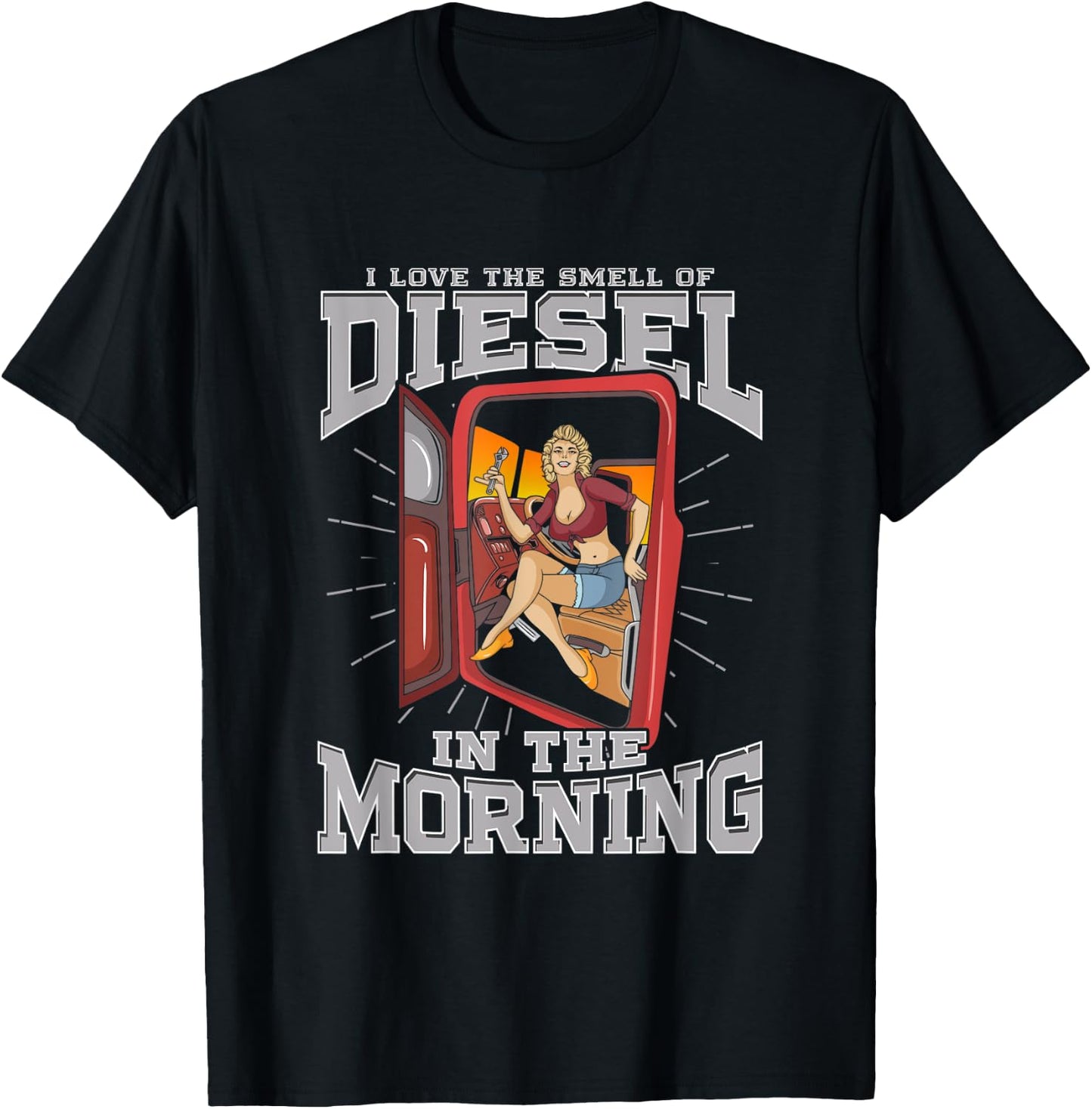 I love the smell of Diesel in the morning T-Shirt - T-Shirt | Black