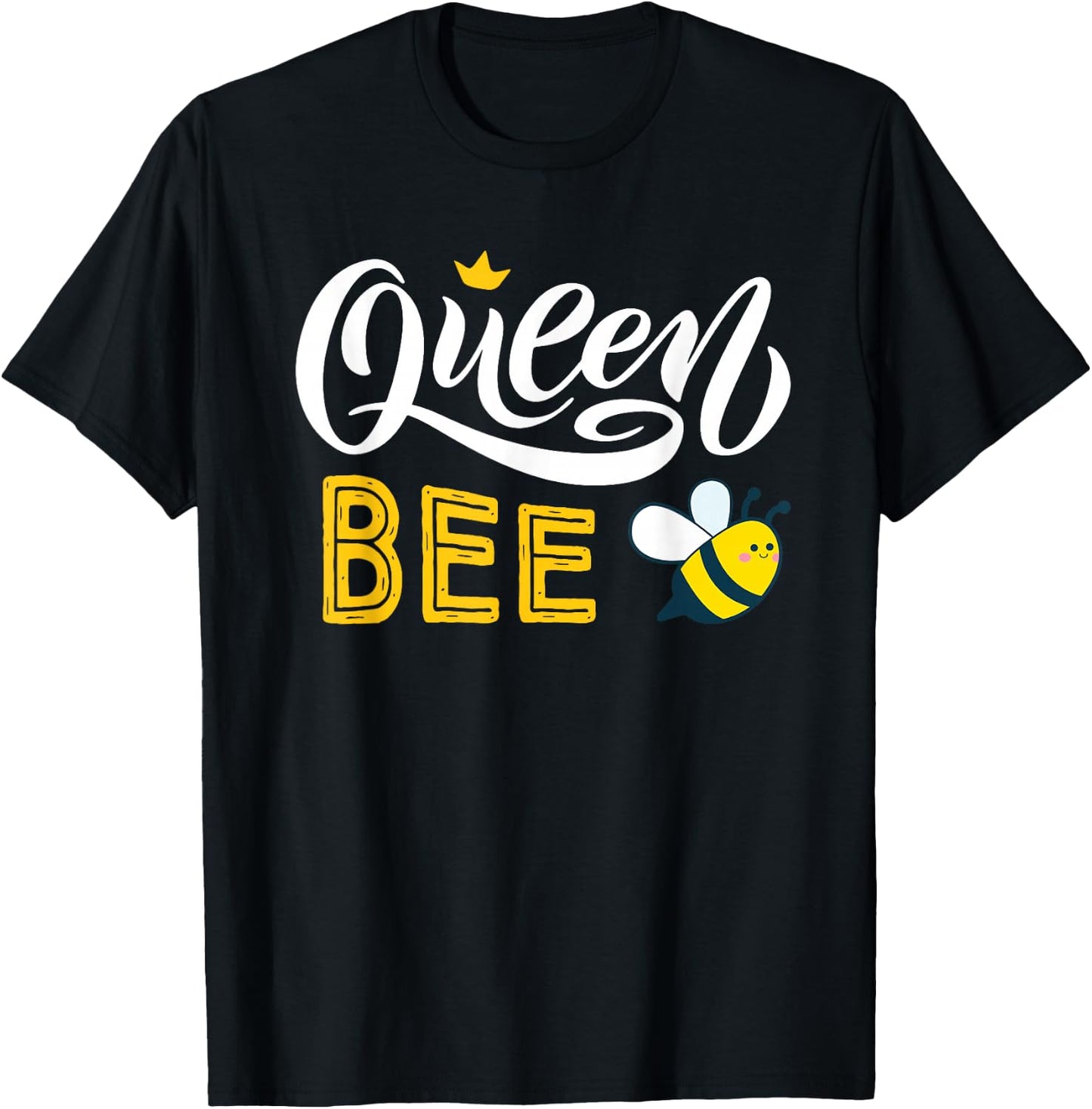 Beekeeper Queen Bee Cute Bees Honey Lover Queen Bee T-Shirt - T-Shirt | Black