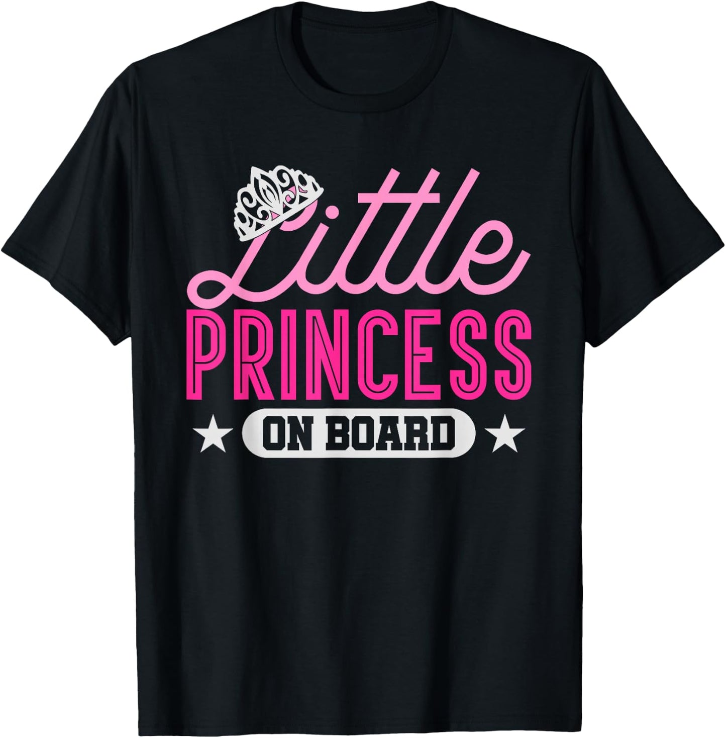 Llittle princess on board | mother gift pregnant woman T-Shirt - T-Shirt | Black