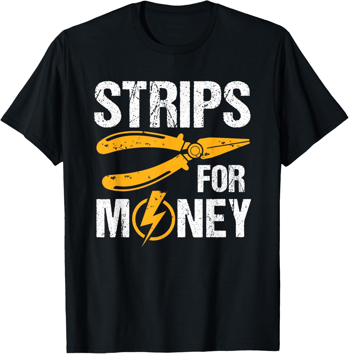 Strips for Money Electrician T-Shirt - T-Shirt | Black
