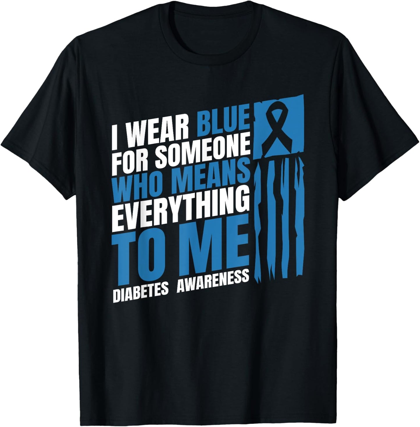 Diabetes Awareness Month Messy Bun Mother T1 T2 T-Shirt - T-Shirt | Black