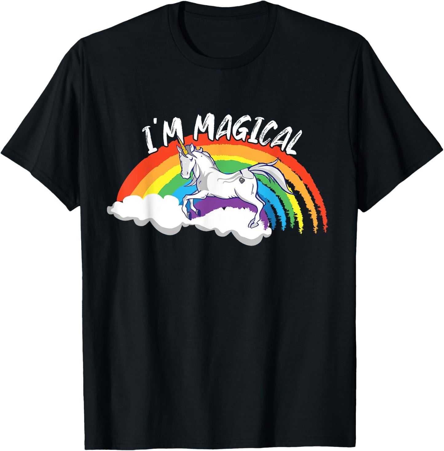 I'm Magical - Rainbow Unicorn Magisches Einhorn Magic Man T-Shirt - T-Shirt | Black