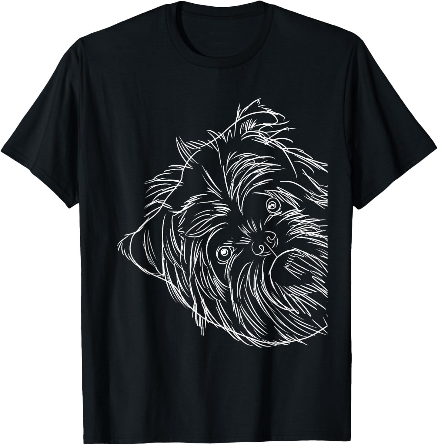 Funny Dog Affenpinscher Women Girls Kids T-Shirt - T-Shirt | Black