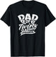 Dad of Twins Classic Overachiever - dad T-Shirt - T-Shirt | Black
