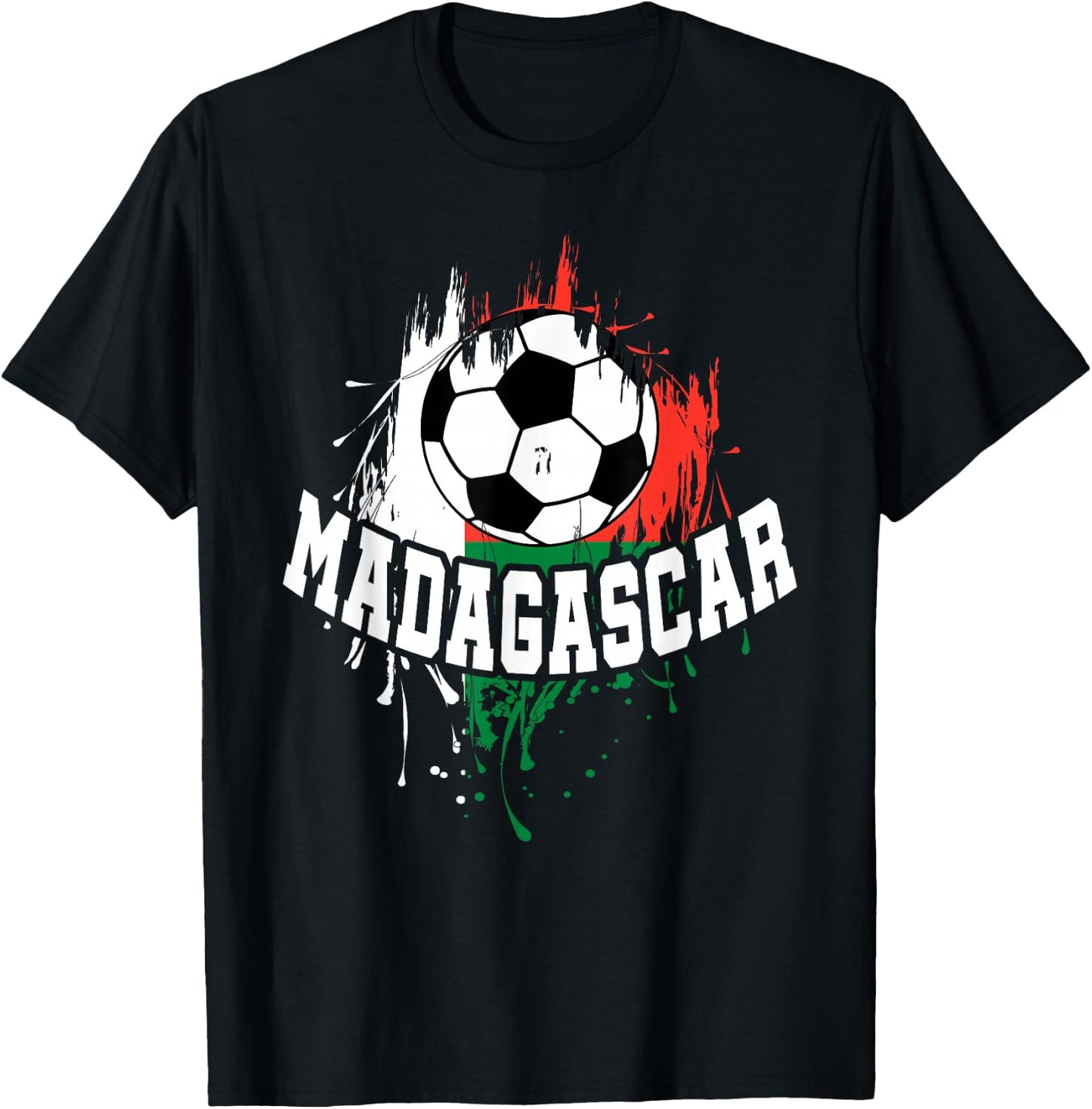 Madagascar Soccer Madagascar Football Malagasy Futbol T-Shirt - T-Shirt | Black