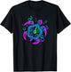 Sea Turtle Tribal Hawaii Islander Polynesian T-Shirt - T-Shirt | Black