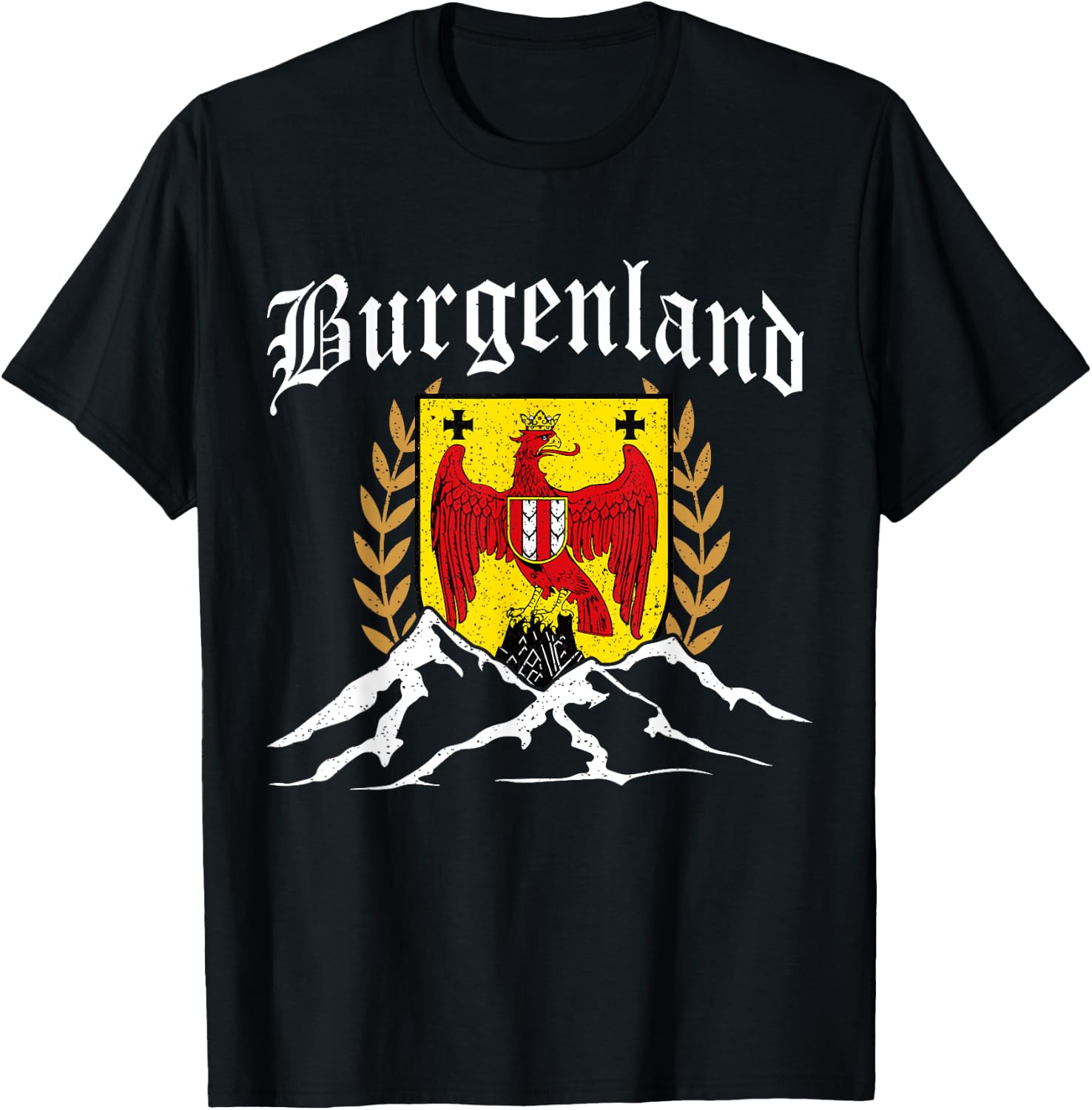 Burgenland Coat of Arms Burgenländer Austria T-Shirt - T-Shirt | Black