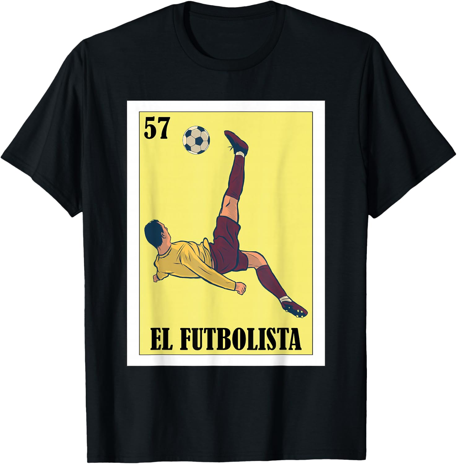Funny Mexican Soccer Design - El Futbolista T-Shirt - T-Shirt | Black