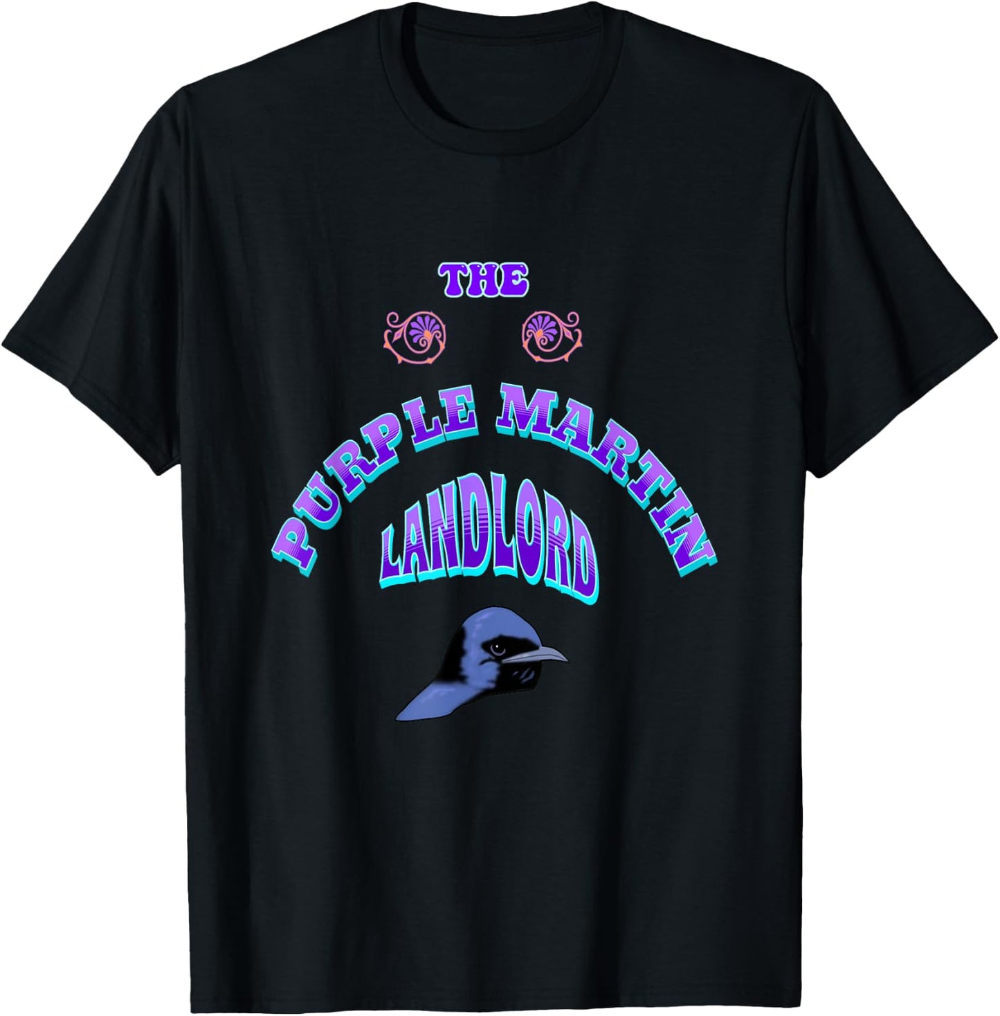 THE PURPLE MARTIN LANDLORD apparel for Purple Martin people T-Shirt - T-Shirt | Black