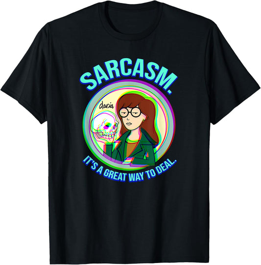 Mademark x Daria - Sarcasm. It's a Great Way to Deal T-Shirt - T-Shirt | Black