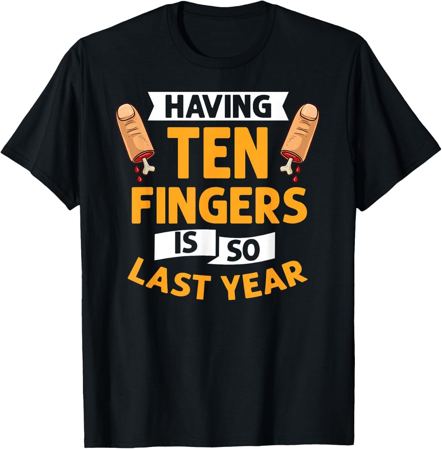 Missing Finger Prosthetic Amputation Recovery T-Shirt - T-Shirt | Black