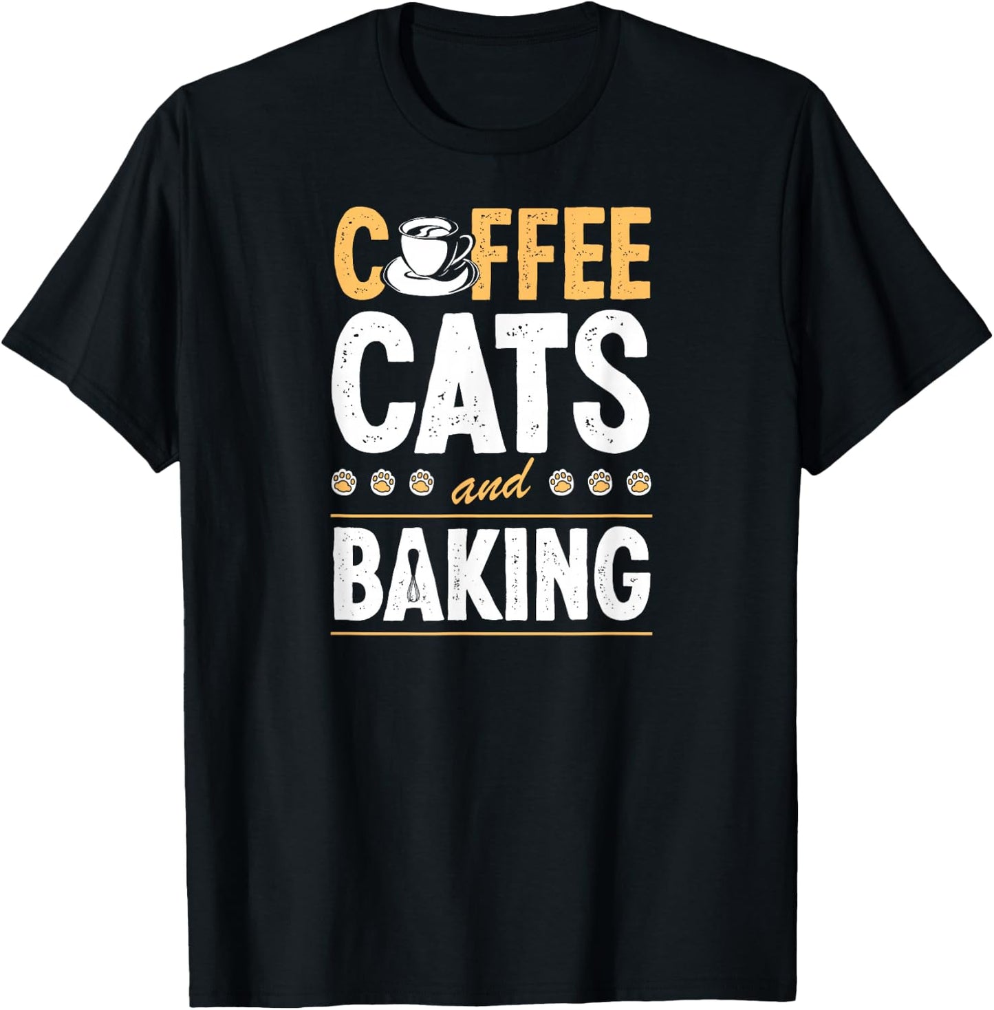 Coffee Cats And Baking T-Shirt - T-Shirt | Black