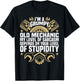 I'm A Grumpy Old Mechanic, Engine Quote, Motor, Car, Garage T-Shirt - T-Shirt | Black