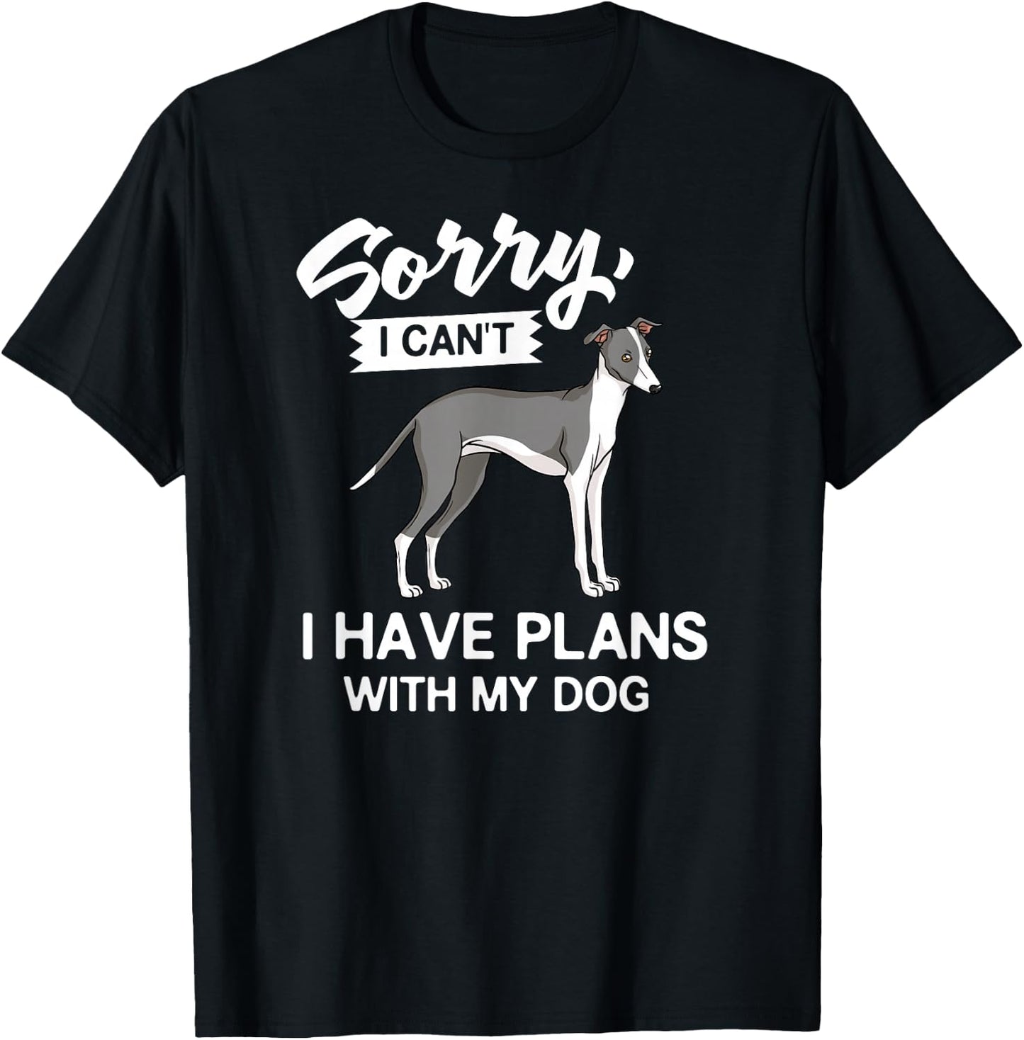 Italian Greyhound Dog Puppies Owner Lover T-Shirt - T-Shirt | Black