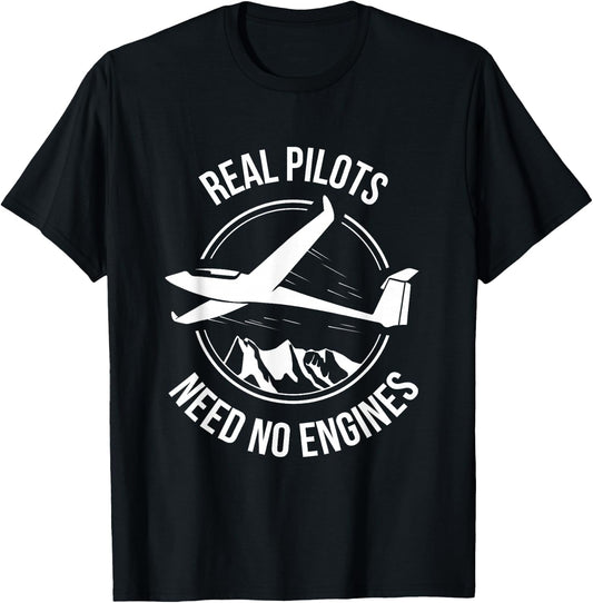 Funny glider aviator pilot gift glider T-Shirt - T-Shirt | Black