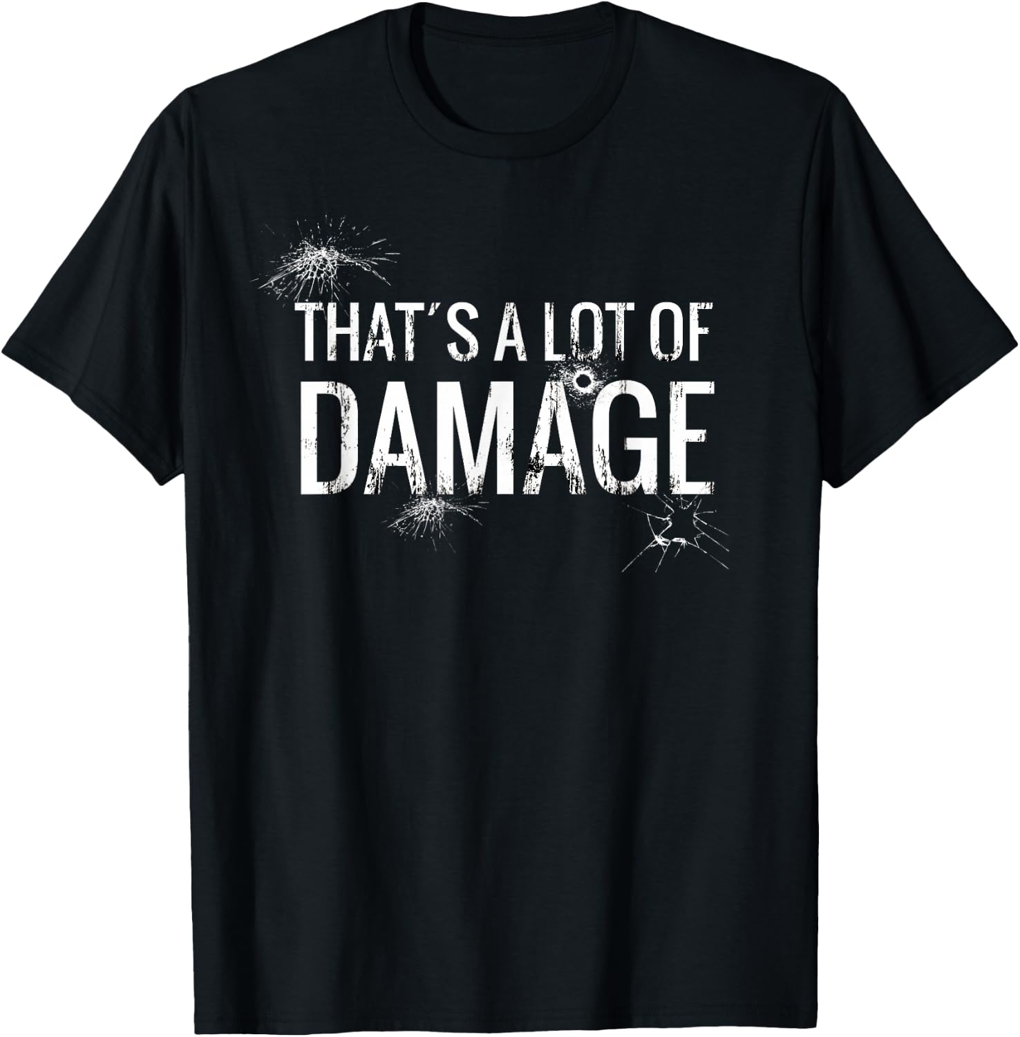 That´s A Lot Of Damage Funny Meme T-Shirt - T-Shirt | Black