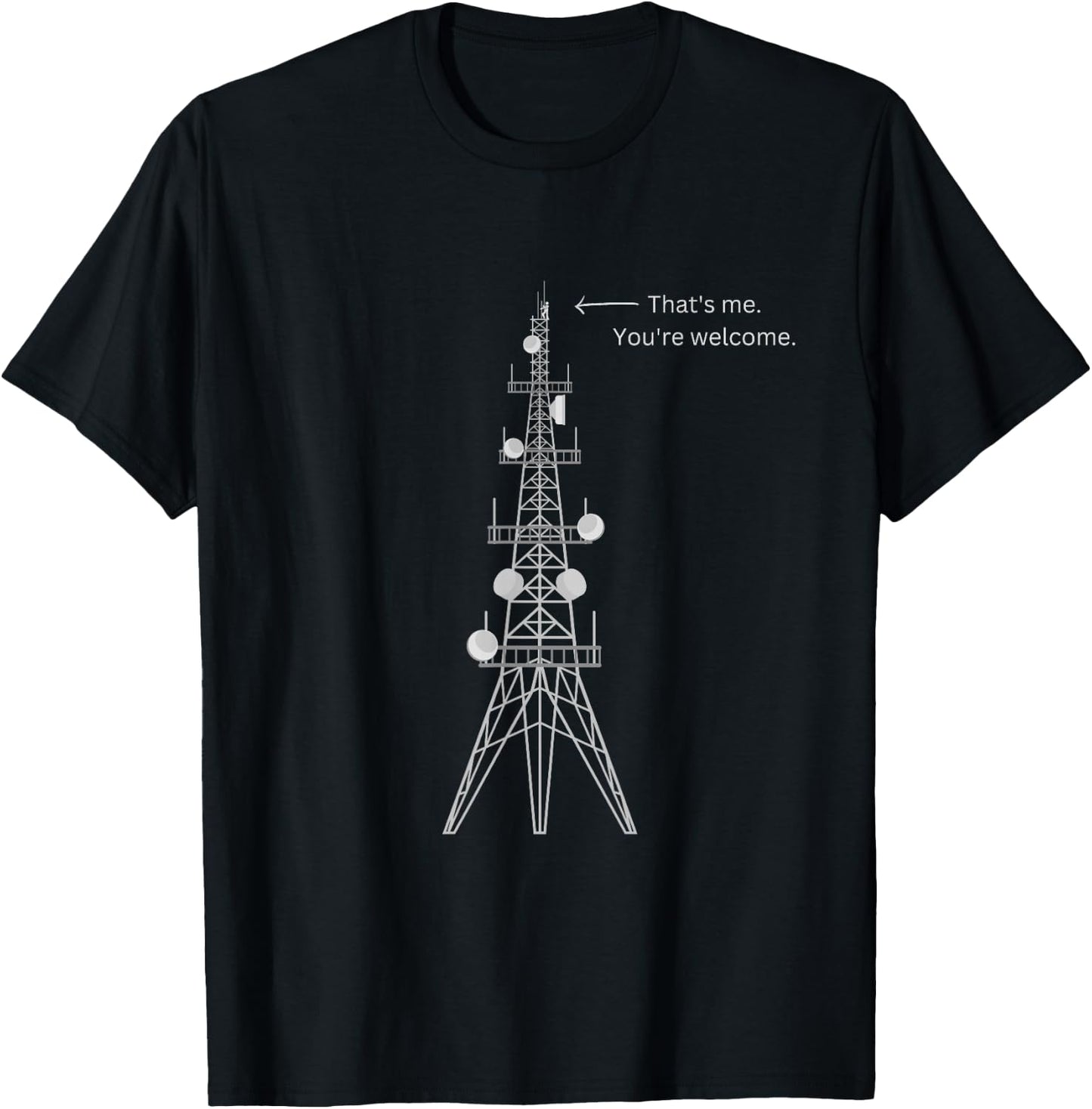 Cell Tower Technician T-Shirt - T-Shirt | Black