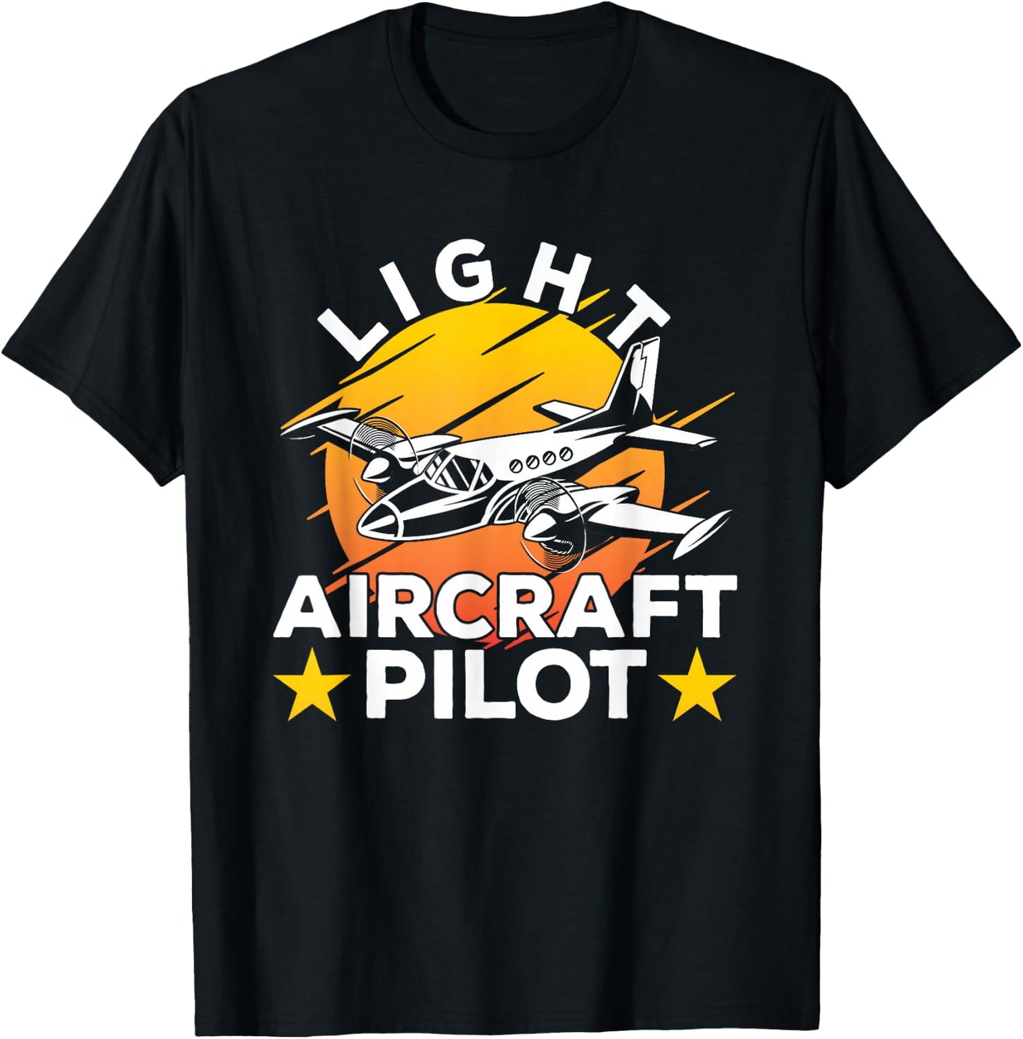 Light Aircraft Pilot Private Small Airplane T-Shirt - T-Shirt | Black