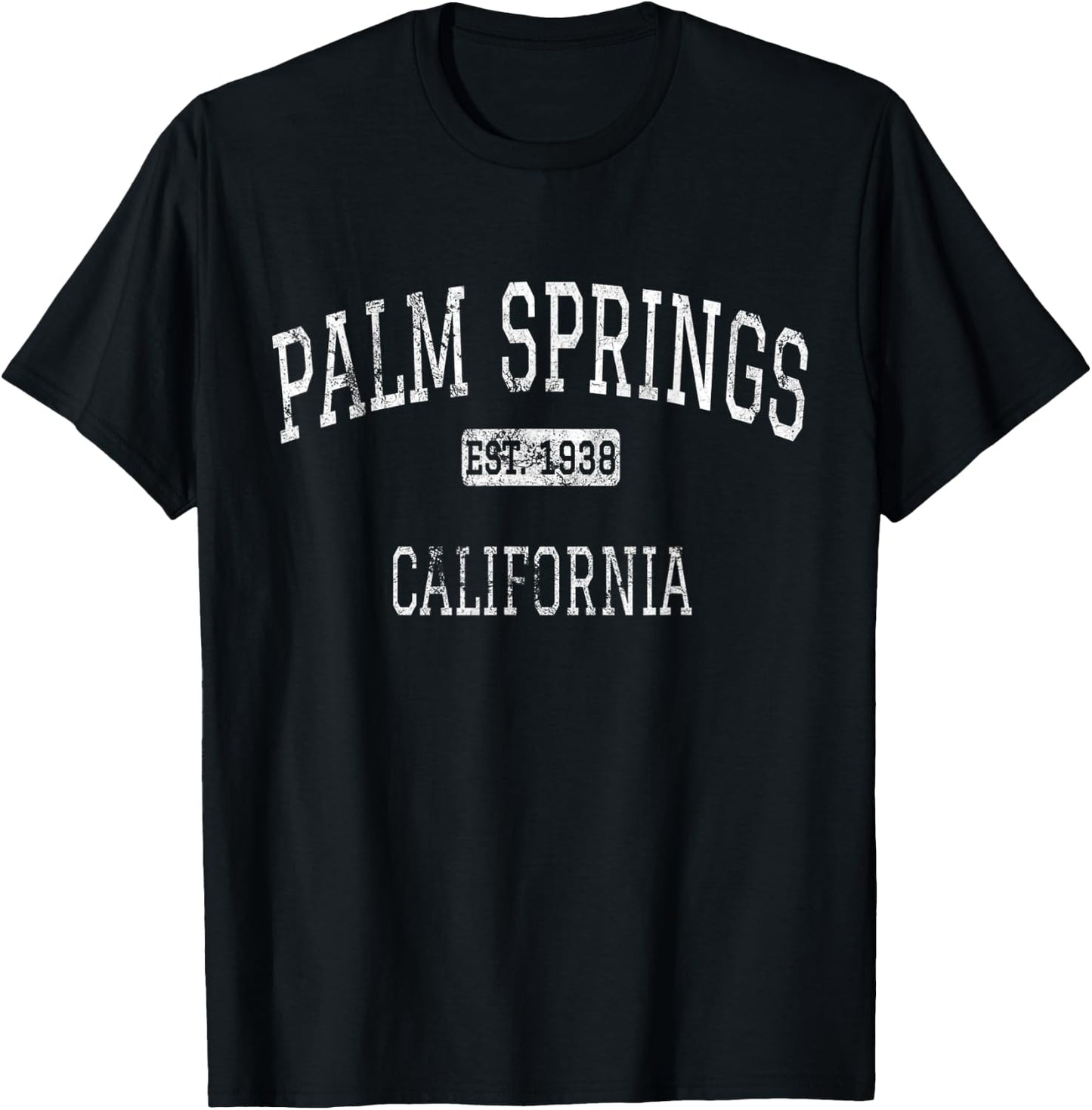Palm Springs California CA Vintage T-Shirt - T-Shirt | Black