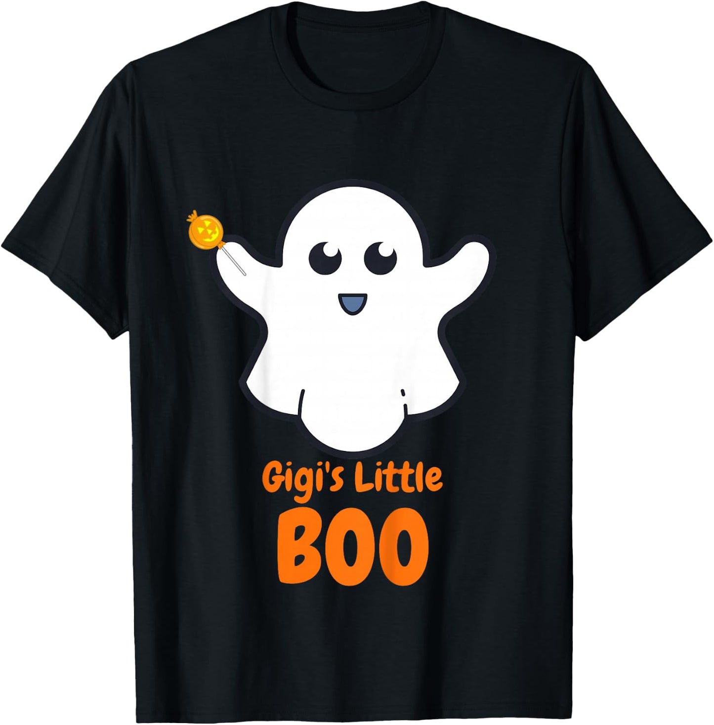 Kids Gigi's Little Boo - Halloween Gift Kids Boys Girls Toddler T-Shirt - T-Shirt | Black