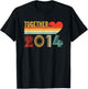 Together Since 2014 Couple Retro Anniversary Shirt T-Shirt - T-Shirt | Black