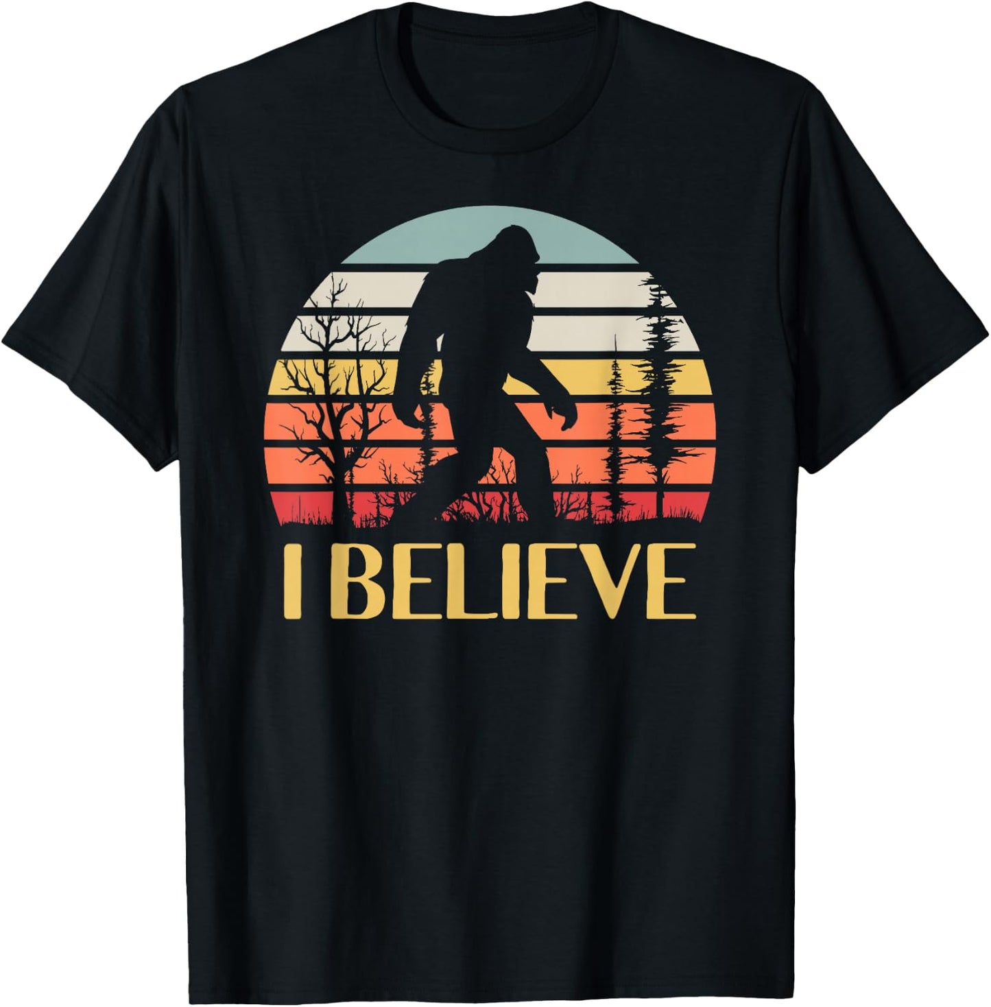 I Believe in Bigfoot T-Shirt - T-Shirt | Black