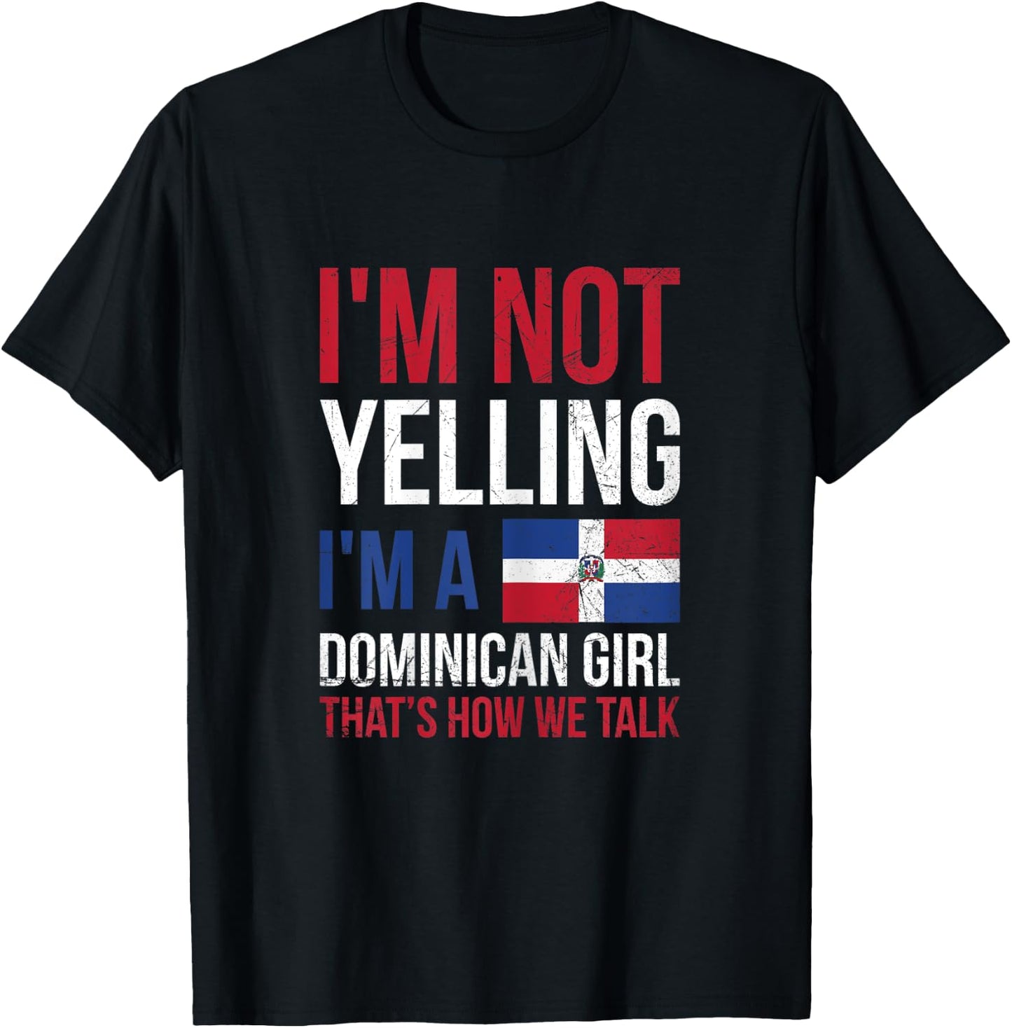 Dominican Pride Design for a Proud Dominican girl T-Shirt - T-Shirt | Black