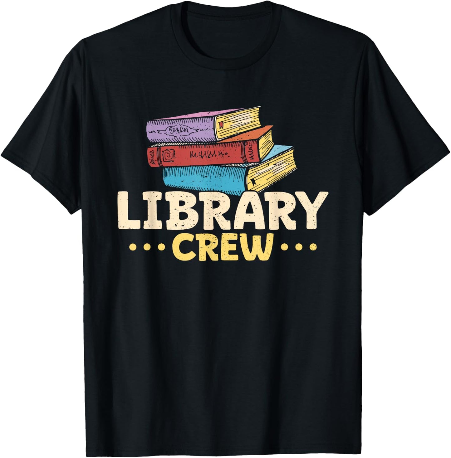 Book Lover Librarian Bookworm Library Crew Teacher T-Shirt - T-Shirt | Black