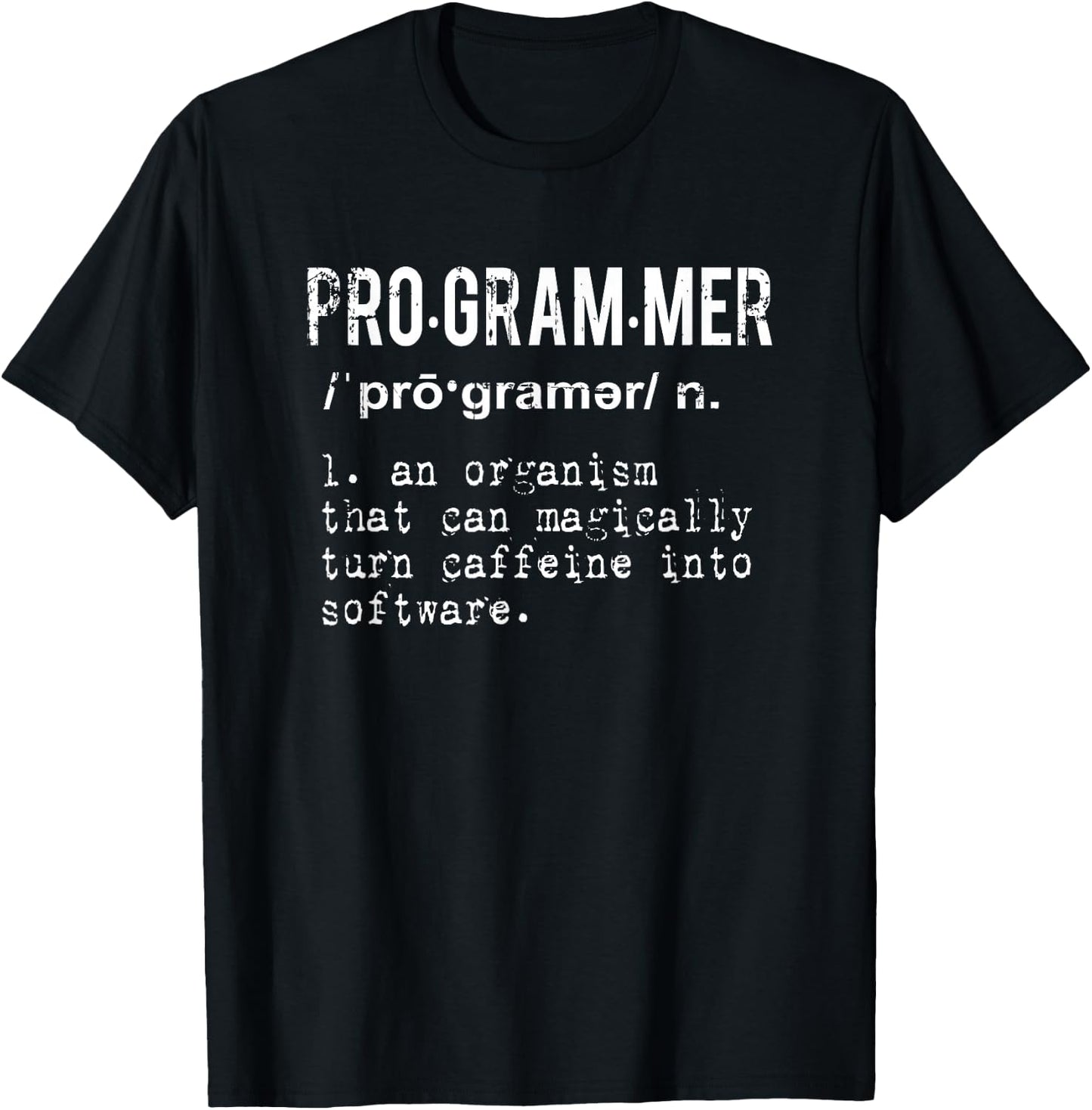 Funny IT Nerd Geek - Programmer Definition T-Shirt - T-Shirt | Black