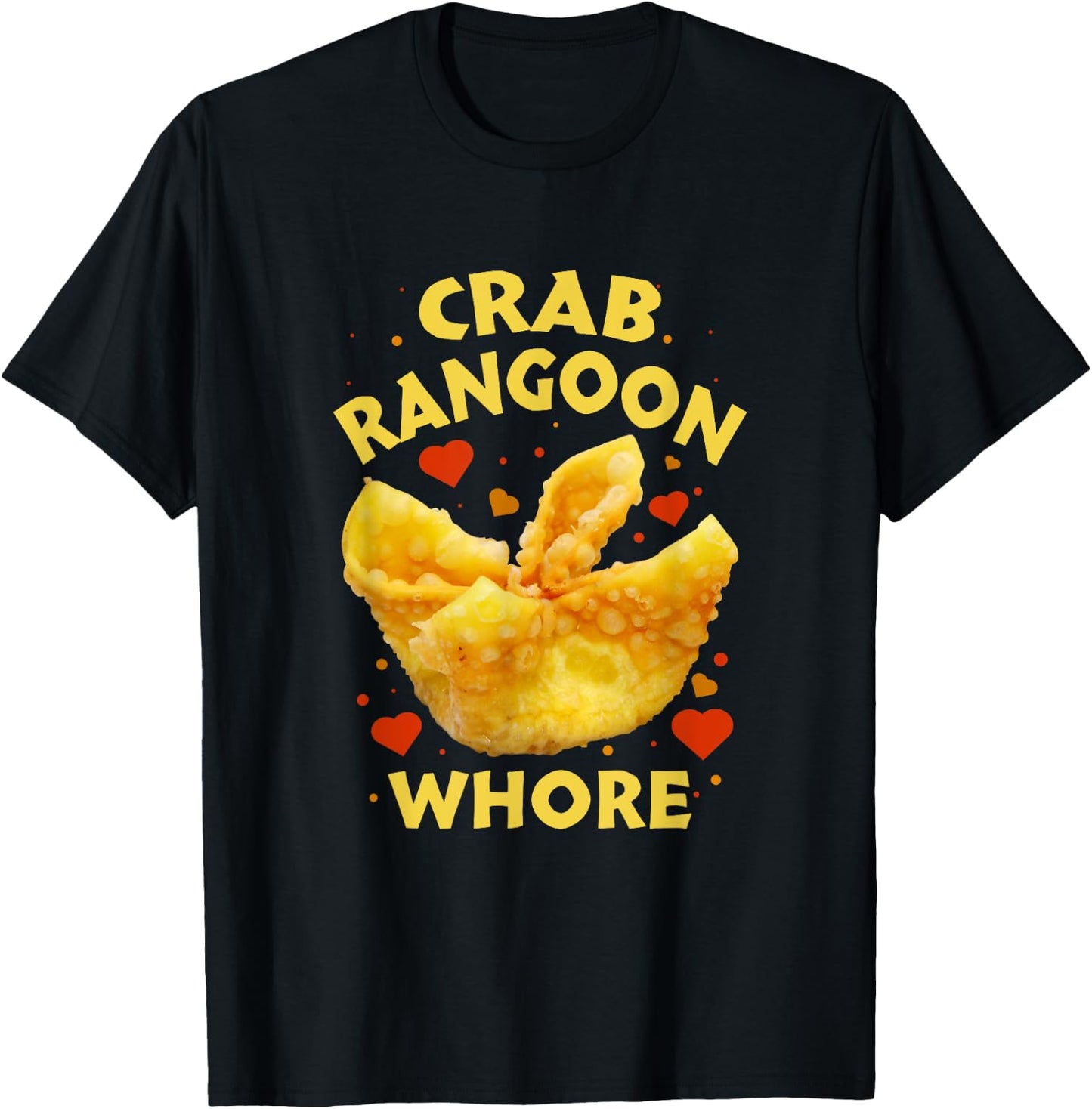 Crab Rangoon W.h.o.r.e Crab Rangoon Lovers T-Shirt - T-Shirt | Black