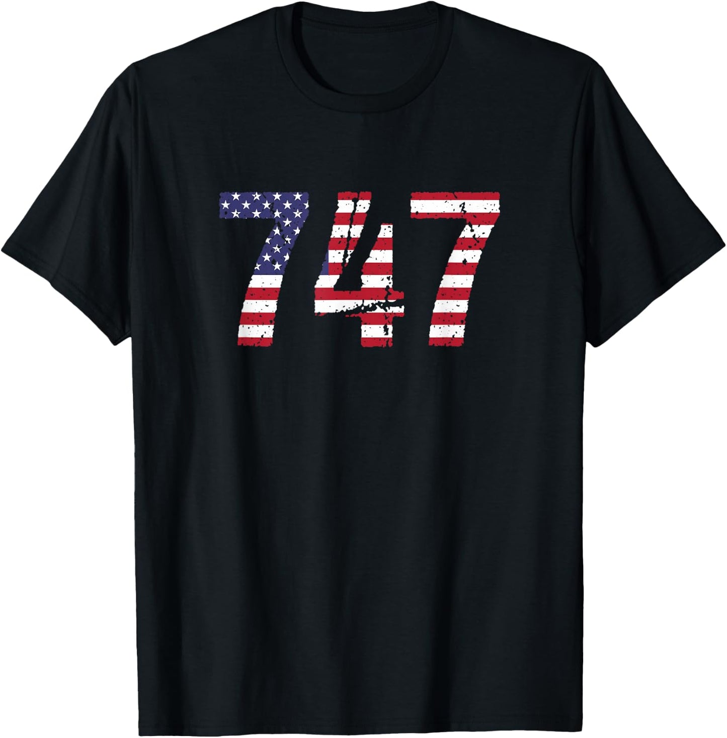747 California Area Code T-Shirt - T-Shirt | Black