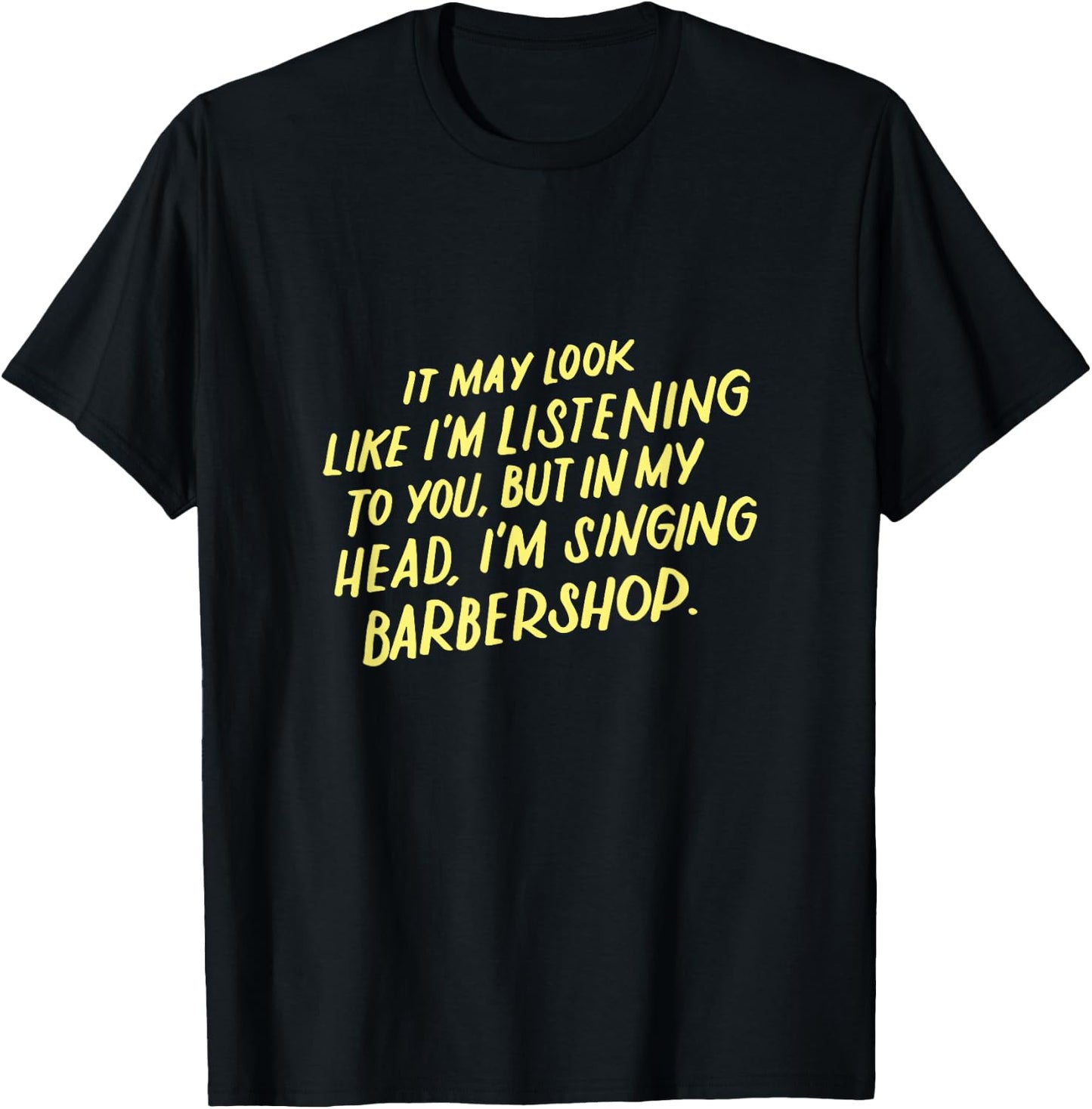Singing Barbershop Quartet, Funny Harmony Music Singer Gifts T-Shirt - T-Shirt | Black