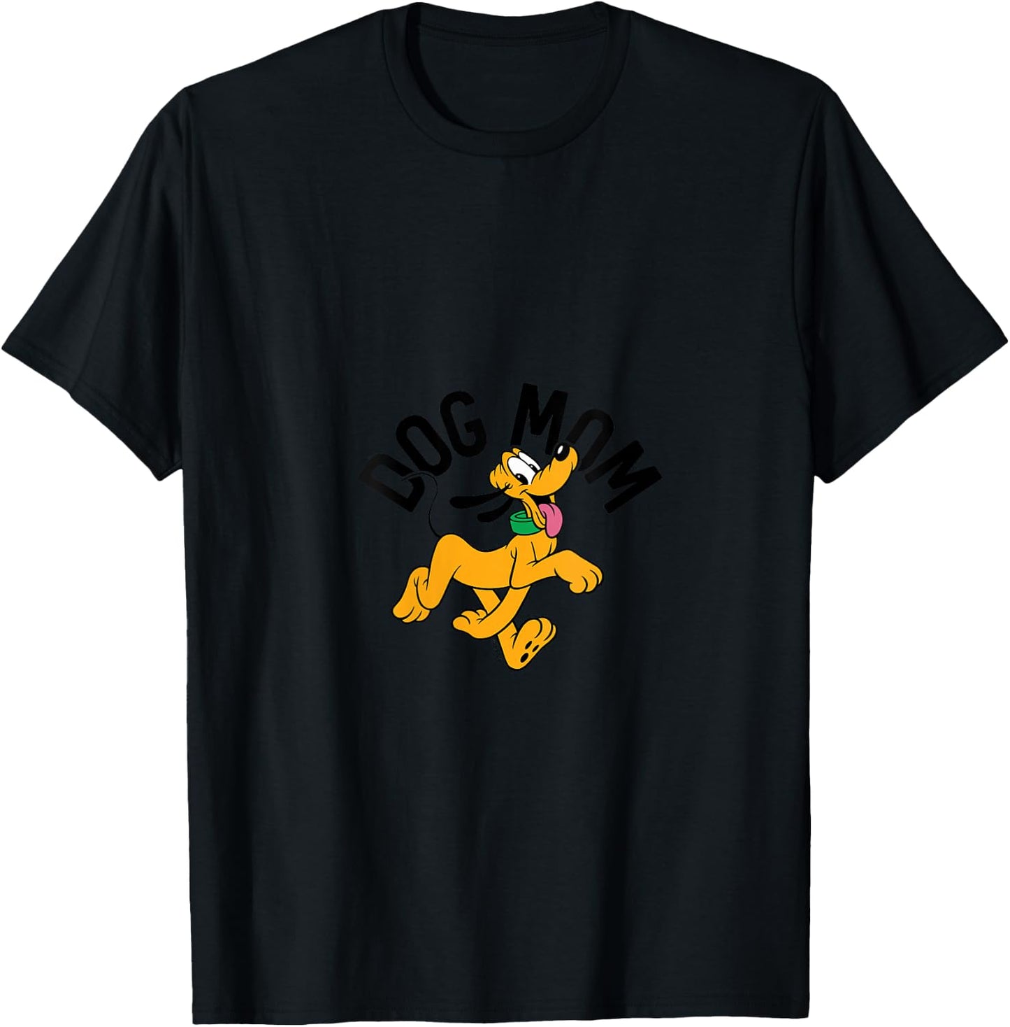 Pluto - Dog Mom V-Neck T-Shirt - T-Shirt | Black