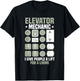 Elevator Mechanic Elevator Technician T-Shirt - T-Shirt | Black