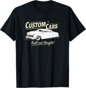 Custom Cars - Built Not Bought - Merc T-Shirt - T-Shirt | Black