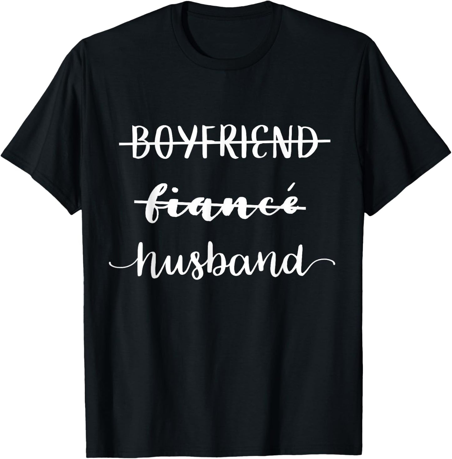 Boyfriend Fiance Husband Shirt T-Shirt - T-Shirt | Black