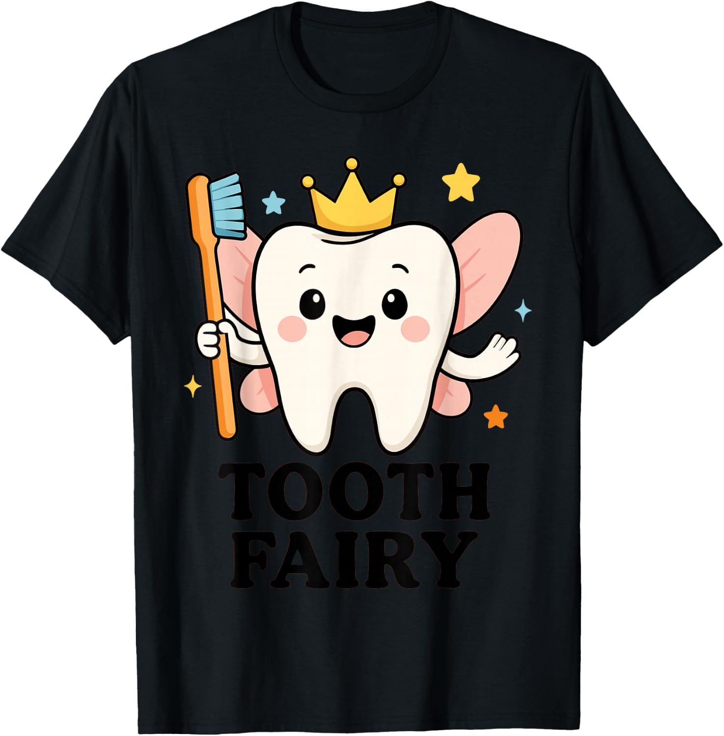 Halloween Tooth Fairy Costume, Cute Spooky Dental Assistant T-Shirt - T-Shirt | Black